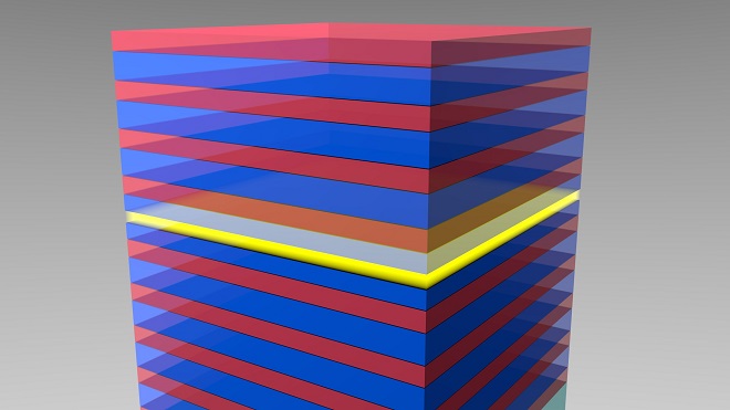 Device structure which is used to create the polariton Bose-Einstein Condensate. 