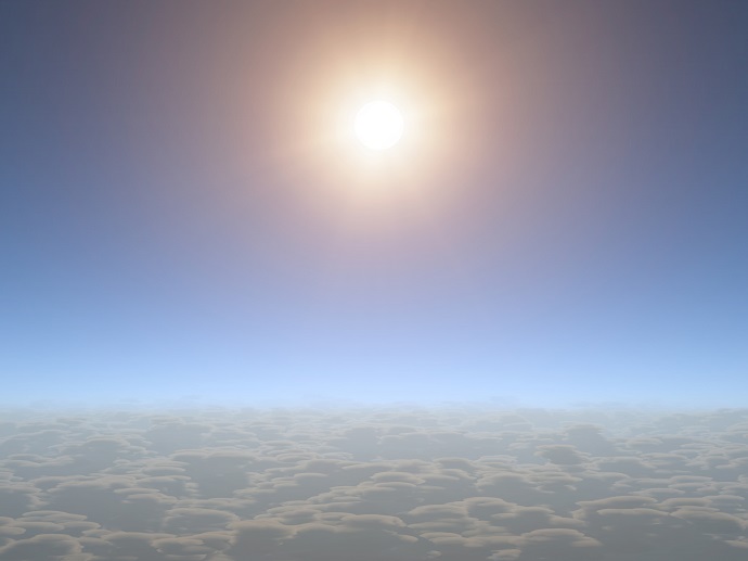 The upper atmosphere of HAT-P-11b appears nearly cloud-free