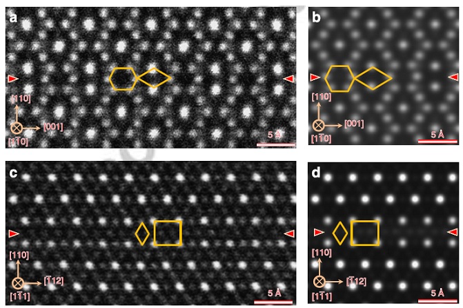 Experimental and theoretically predicted high-resolution electron microscopy images of the antiphase boundary defect in magnetite