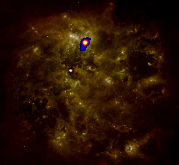 Infrared picture of the Large Magellanic Cloud