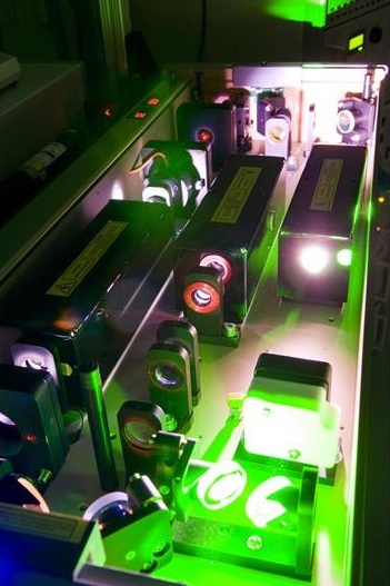 A shot of the laser equipment at the Tata Institute for Fundamental Research where the work was done