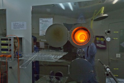An oxidation oven used in the process of manufacturing black silicon cells