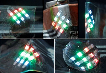 QLEDs Meet Wearable Devices