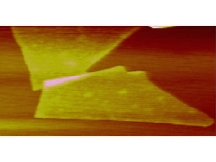 AFM-image of a field effect transistor made of black arsenic phosphorus