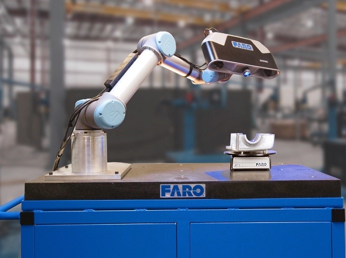 Cobalt Array Imager is compact and lightweight - easily mountable on human-collaborative robots for inspection of small parts