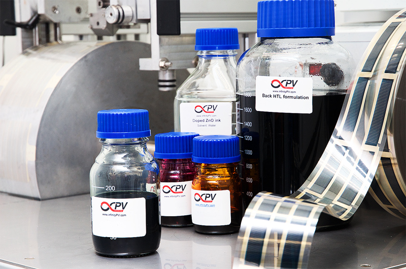 infinityPV offers four inks for sale with optimized photovoltaic properties and tailored visual impressions