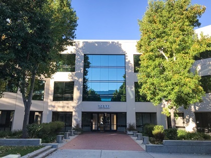 The new Jenoptik office is located in this shared corporate center in Fremont, CA, 39300 Civic Center Drive.