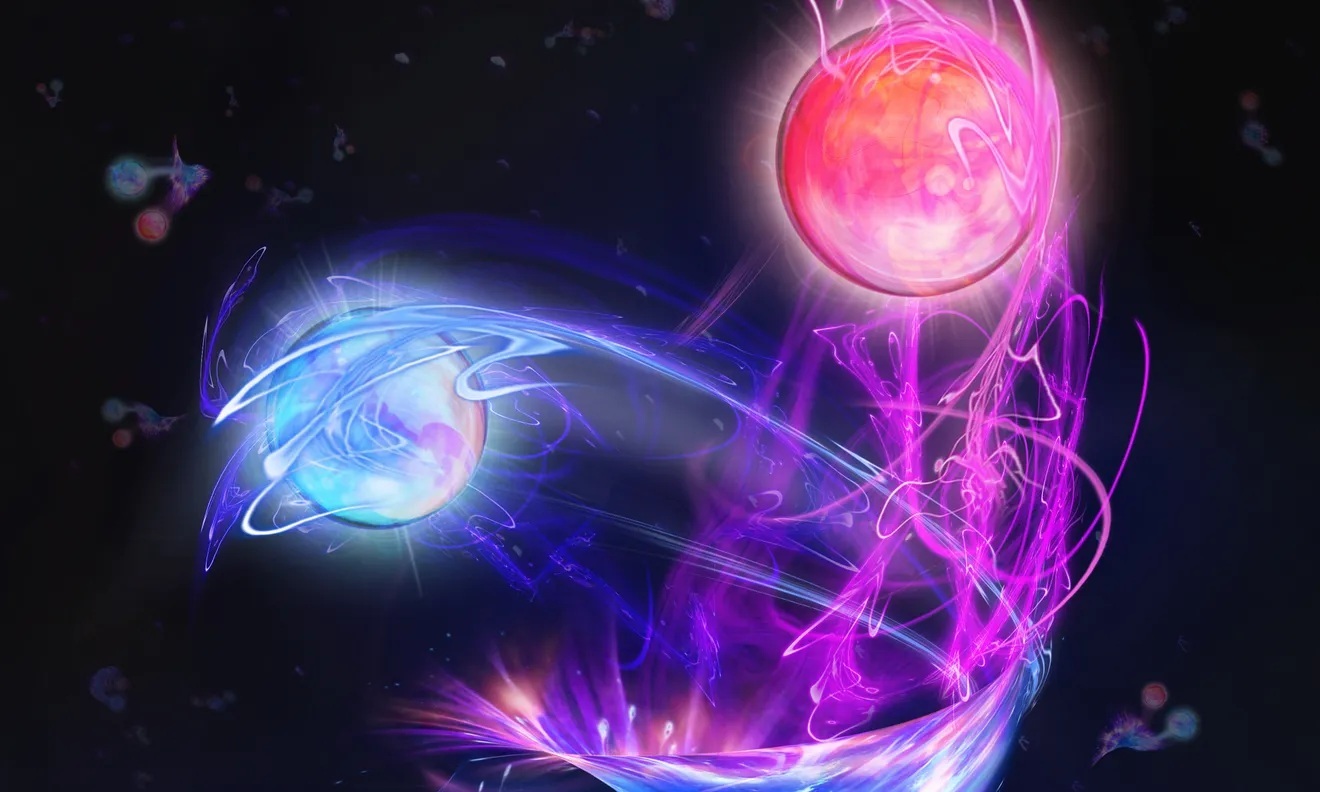 String breaking occurs when the string between two strongly bound particles, such as a quark-antiquark pair, breaks and new particles are created.