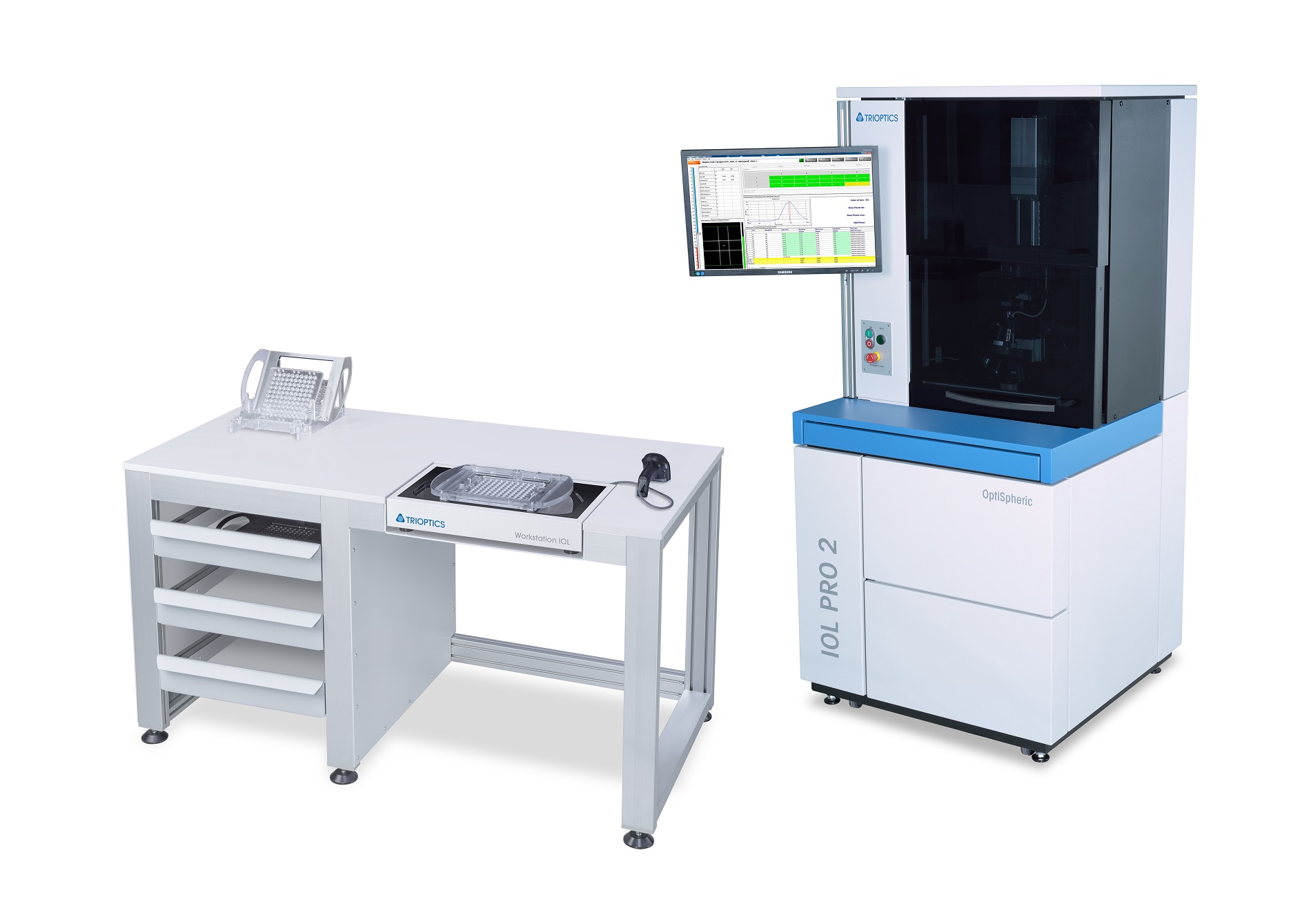 The Workstation IOL offers a workplace for the sorting of lens batches after measurement in OptiSpheric® IOL PRO 2.