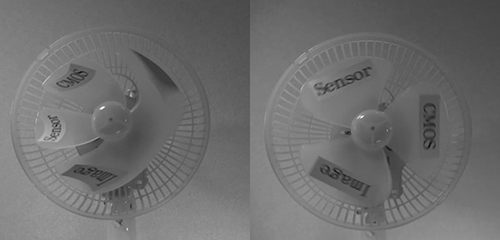 Sample shooting images of CMOS image sensors