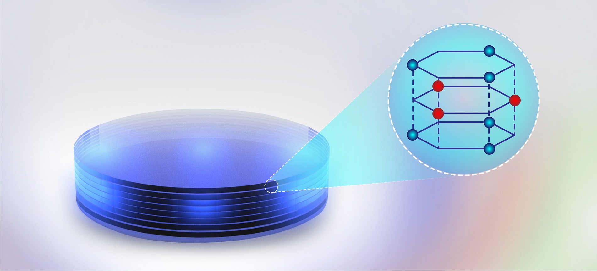 Using a box of stacked atomically thin layers of tungsten disulphide, Chalmers researchers have succeeded in creating a type of feedback loop in which light and matter become one