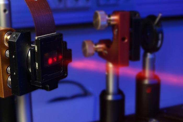 Photonic quantum information can be manipulated by the controlled transformation of the light’s spatial structure, which is made visible here by using a strong laser light.