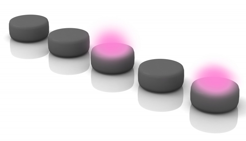 Quantum model of topological states of two entangled photons.