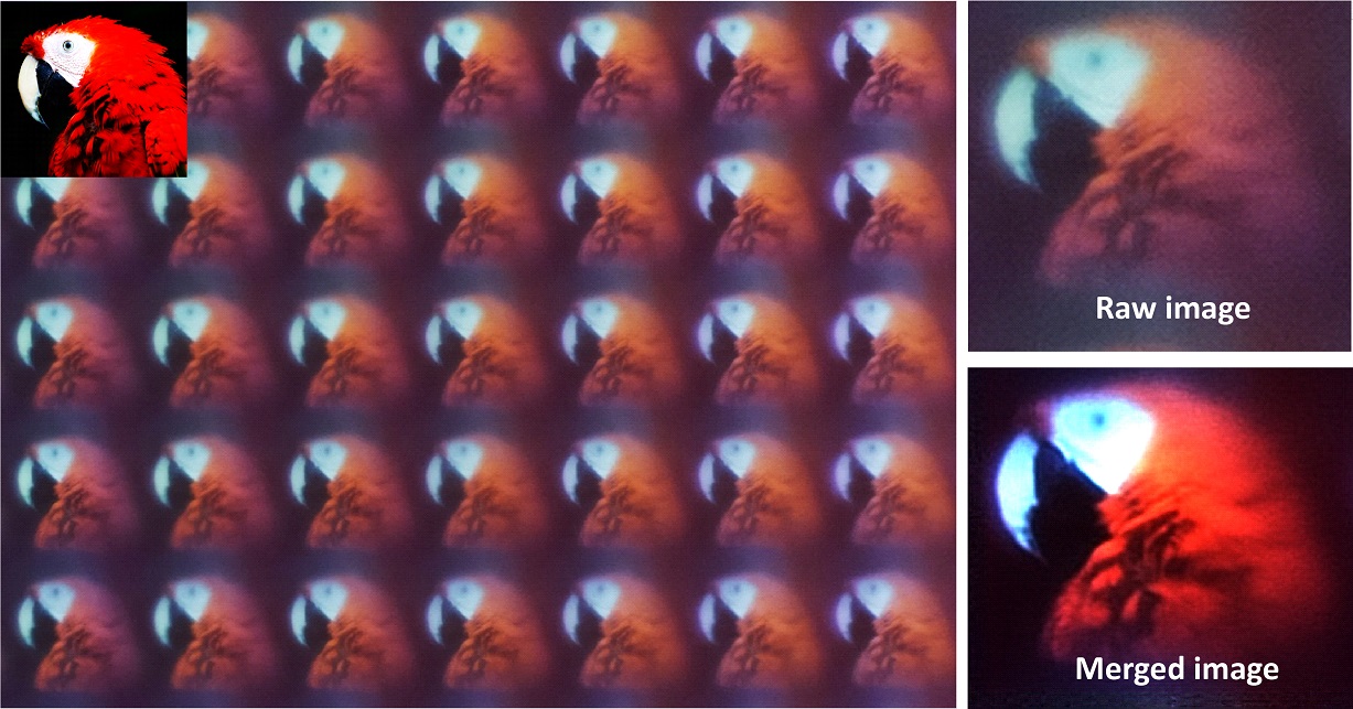 Super-resolution imaging by array images