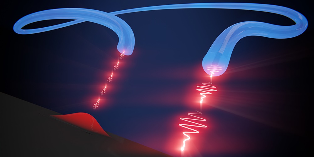 The new single-photon source is based on excitation of a quantum dot, which then emits photons.