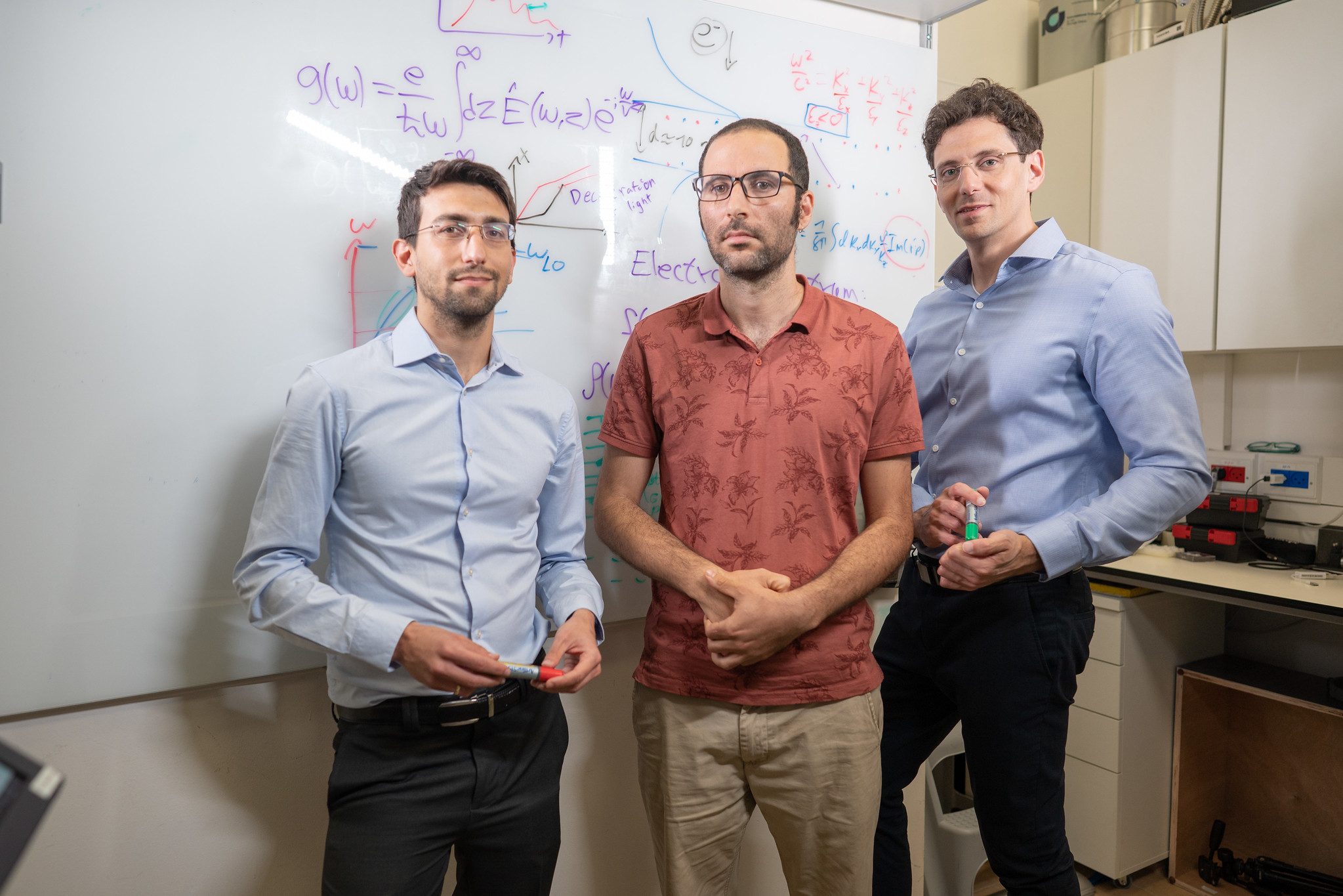 Main authors, L-R: Yaniv Kurman, Raphael Dahan and Professor Ido Kaminer