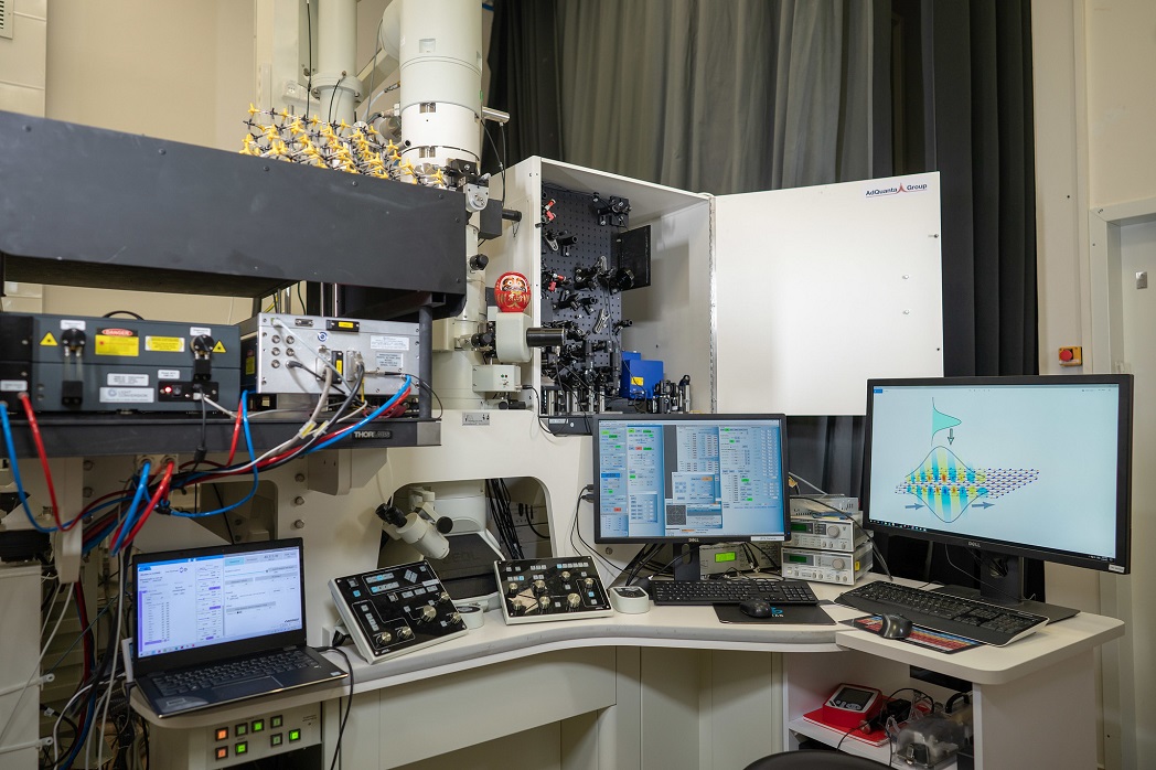 Experimental setup. The quantum microscope