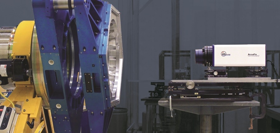 AccuFiz measuring large optics at NOAO. Photo courtesy of NOAO.