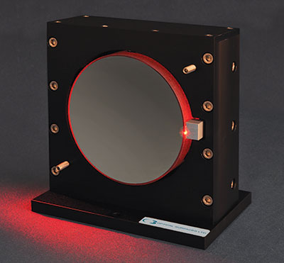 Mounted off-axis parabolic mirror