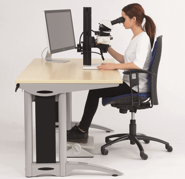 The ergonomical design of the workstation