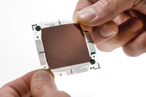 Image sensor on plastic
