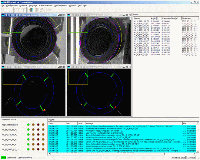 GUI Of The Inspection Software