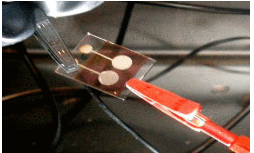 Organic solar cell prototype