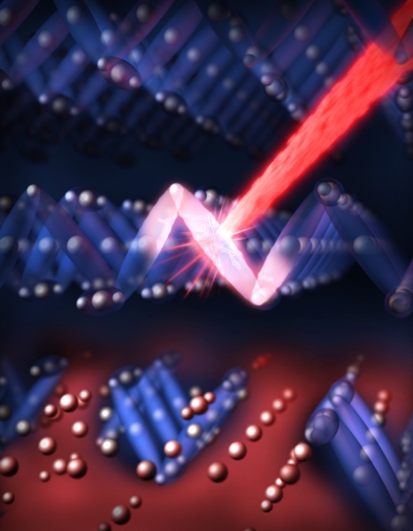 An optical laser pulse
