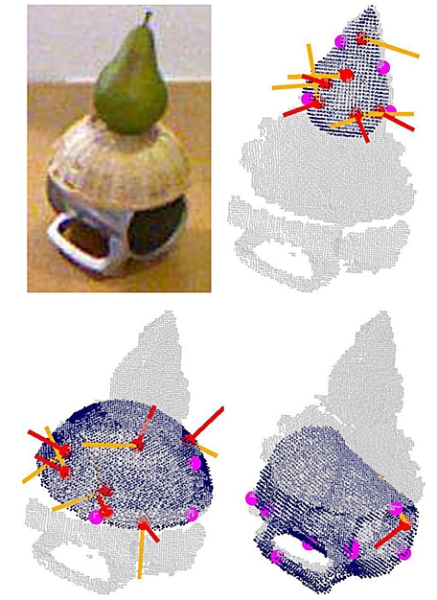 A statistical construct called the Bingham distribution enables a new algorithm to identify an object's orientation using far fewer data points