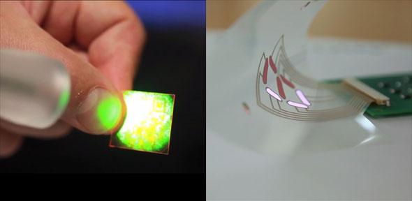 The prototype laser detection device, which can be used to protect goods against counterfeiting
