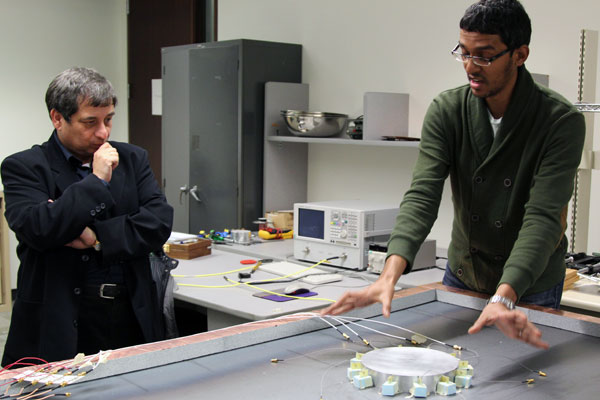 Professor George Eleftheriades and PhD student Michael Selvanayagam