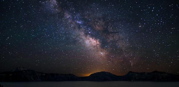 Milky Way Over Crater Lake