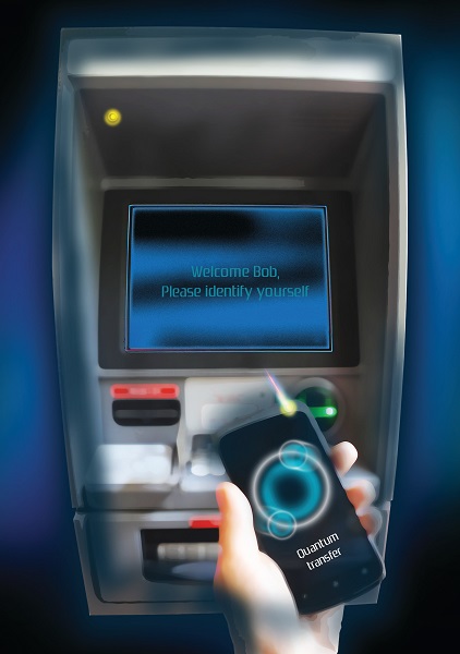 In the future, quantum cryptography might secure transactions such as identification at ATMs