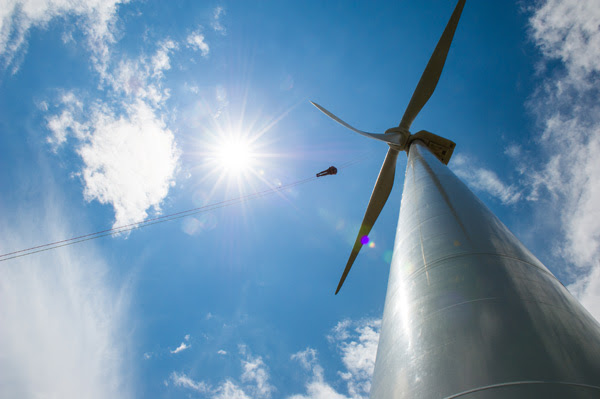 A big challenge for utilities is finding new ways to store surplus wind energy and deliver it on demand