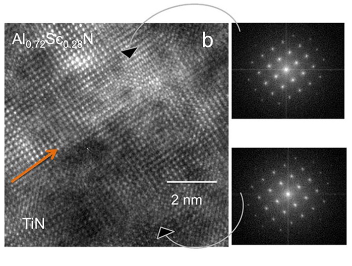 high-resolution transmission electron microscope image