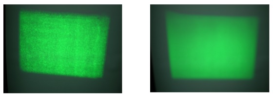 Speckle and Image quality improvement by vibrating mirrors