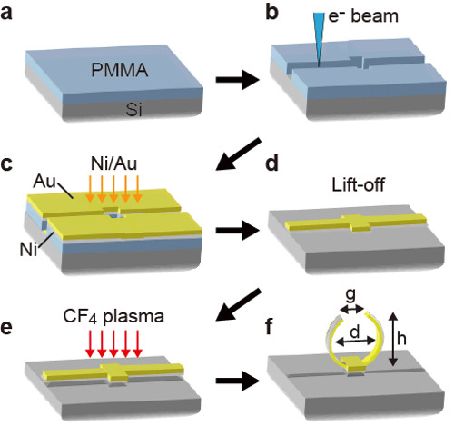 Illustration of the process for fabricating the material