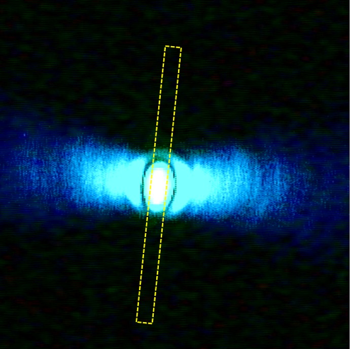 Light emitted from the underside of the cavity