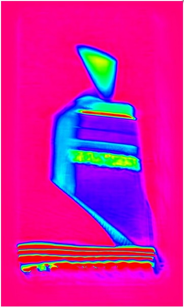 Ptychographic phase contrast projection of the polymer tandem solar cell stack