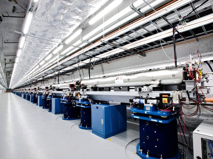 Undulator hall of Linac Coherent Light Source at SLAC