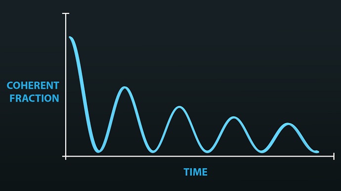 The coherence of the lattice-BEC waxes and wanes with time