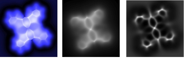 Simulations of different types of scanning probe microscopy with atomic-scale sensors