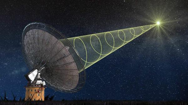 A schematic illustration of CSIRO's Parkes radio telescope