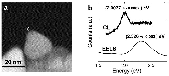 STEM image of gold nanoparticle