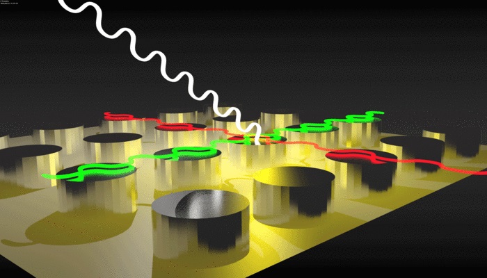 Magnetic nanoparticles arranged in arrays put a twist on light