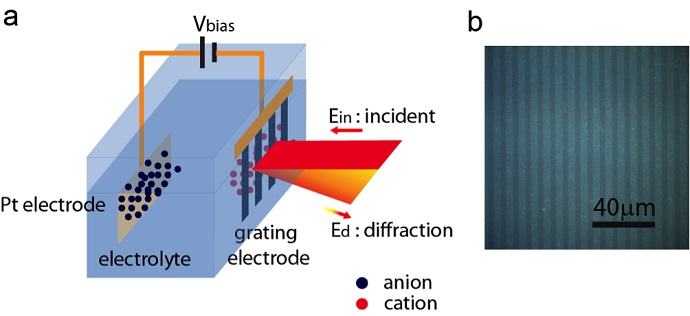 Schematic illustration of the spectroscopy design with graphene grating