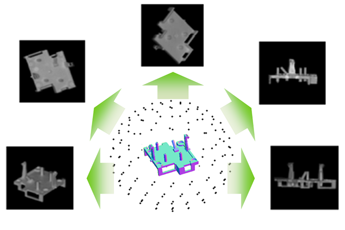 Learning how to visually identify parts using computer-generated graphics