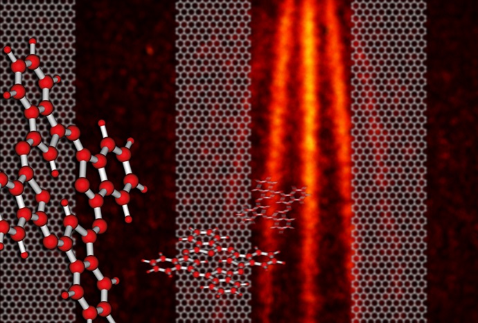 Modern fabrication methods allow to make atomically thin nanomasks which prove to be sufficiently robust for experiments in molecular quantum optics 