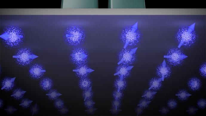 Large qubit array illustration