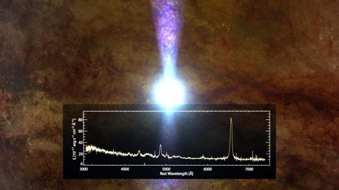 Quiet quasar has apparently eaten its fill